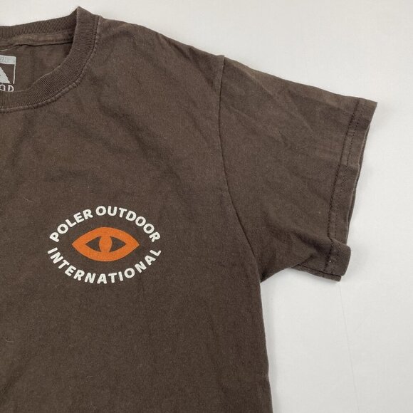 Poler T-Shirt Men’s S Short Sleeve Camping Outdoor Crew Neck Graphic - Picture 5 of 5